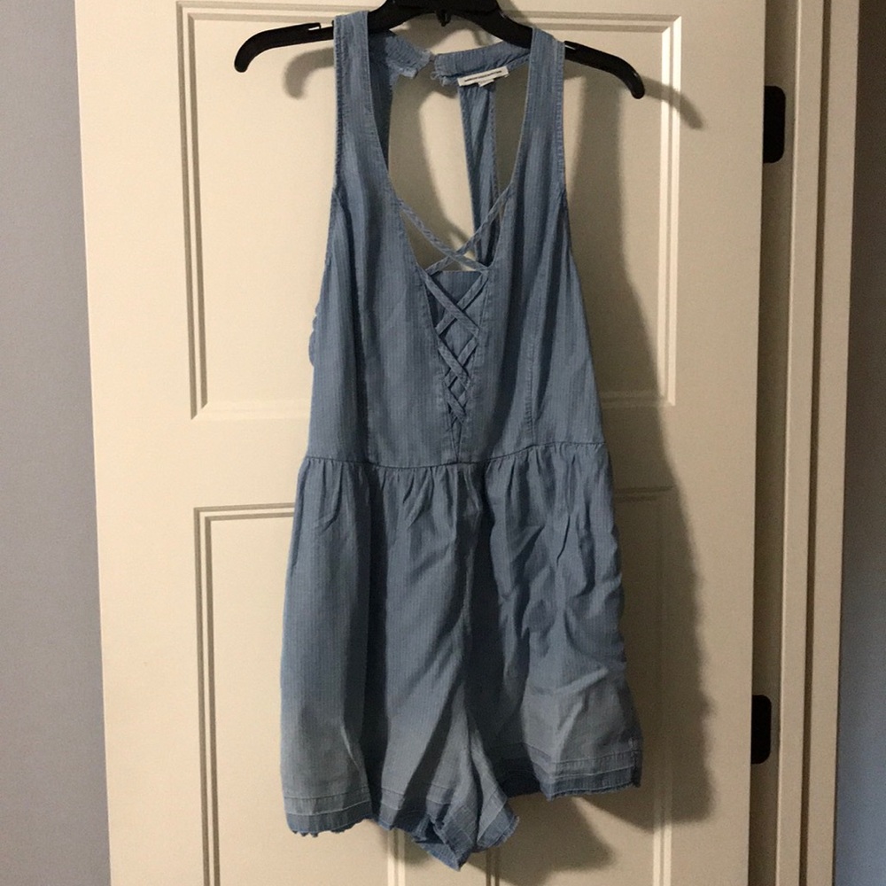 Denim romper
